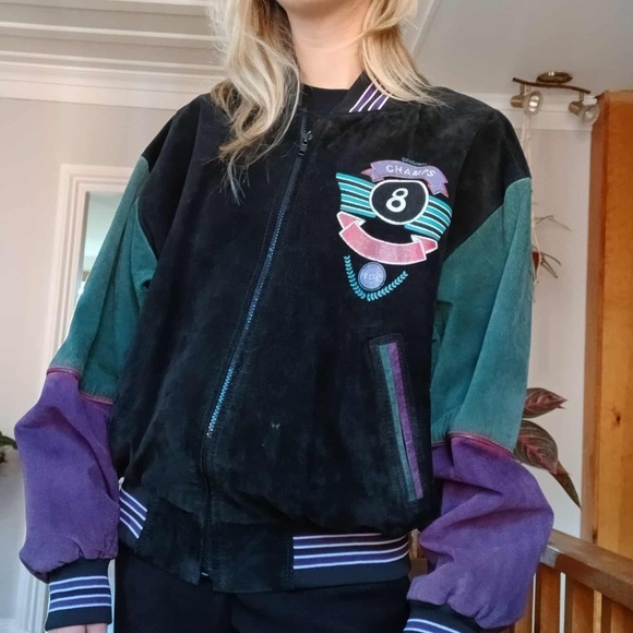 Vintage Suede baseball jacket - Picture 4 of 6